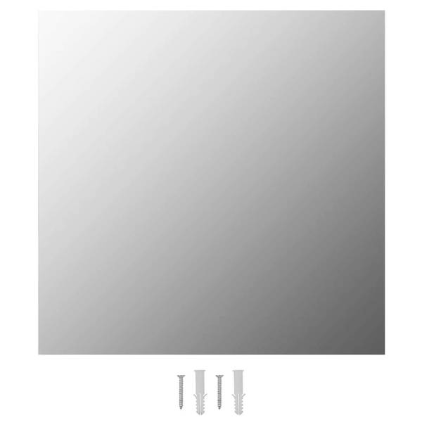 Wandspiegel 3000404-1 Silber - Spiegelglas - 40 x 1 x 40 cm