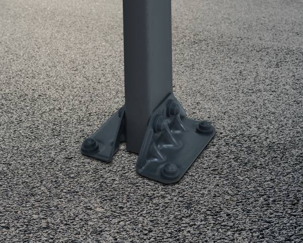 Carport Verona Grau - Metall - 299 x 217 x 504 cm