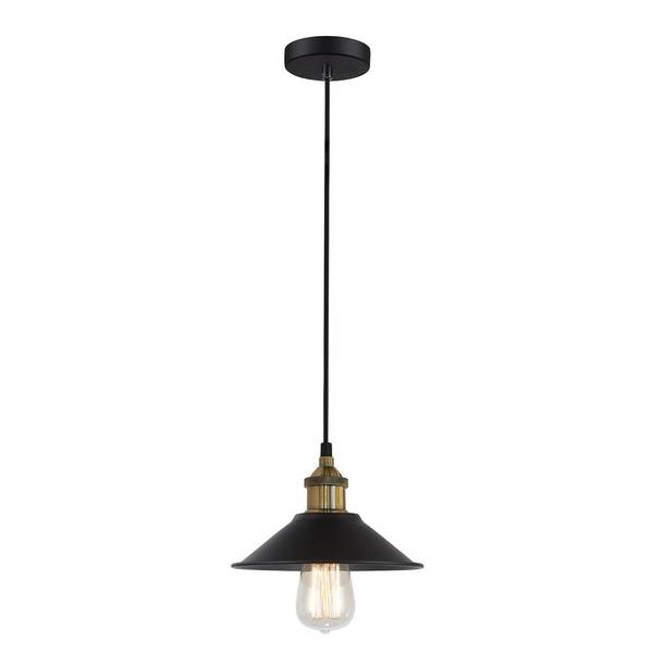 Industrial Pendentif Noir - Métal - 21 x 160 x 21 cm