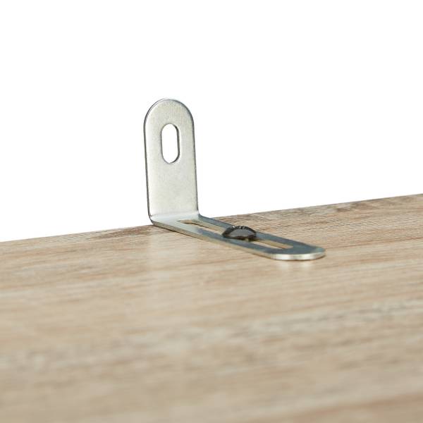 Standregal 6 Fächer Industrial Schwarz - Braun - Eisen - 95 x 180 x 35 cm