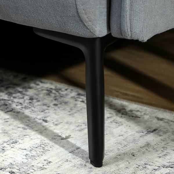 2-Sitzer-Sofa 83B-480V00BK Grau - Samt - 72 x 84 x 127 cm