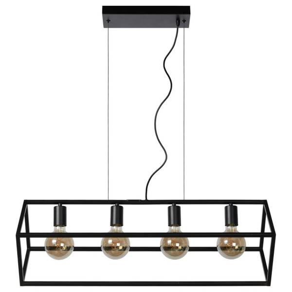 Suspension FABIAN Noir - Acier - 28 x 161 x 80 cm