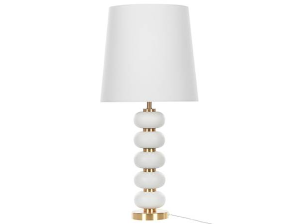 Lampe de table FRIO Doré - Blanc - Métal - 37 x 80 x 37 cm