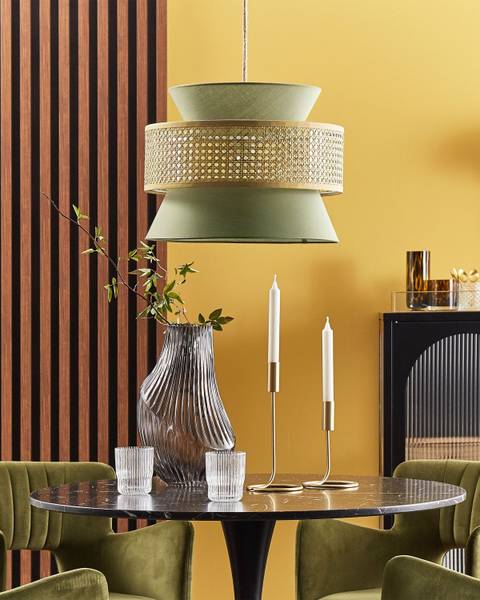 Lampe suspension LUYANO Vert - Vert clair - Bleu pétrole