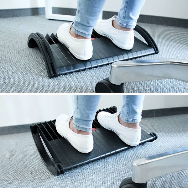 Fußablage PODI Schwarz - Kunststoff - 49 x 10 x 35 cm