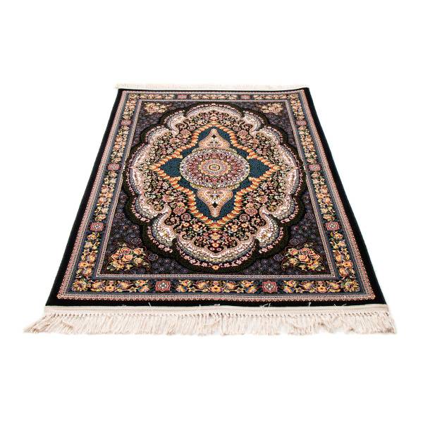 Orientteppich Amira Schwarz - Naturfaser - 100 x 1 x 300 cm