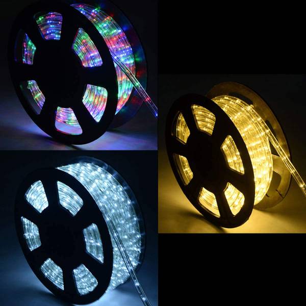 20M LED Lichterschlauch Weiß - Kunststoff - 30 x 10 x 30 cm