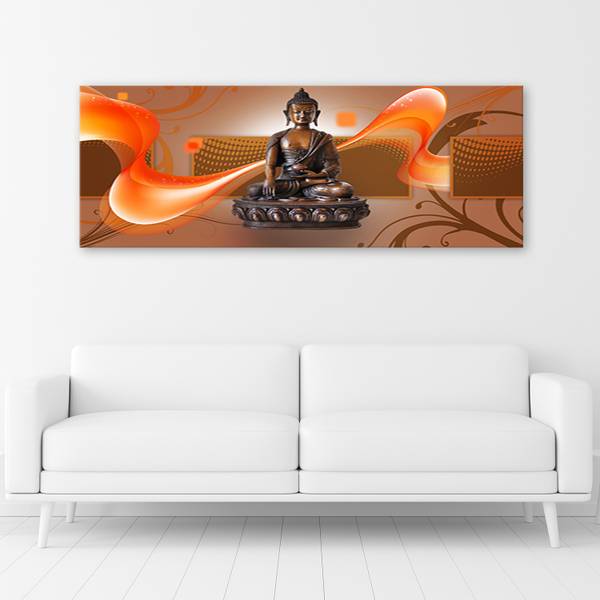 Wandbild buddha 90 x 30 cm