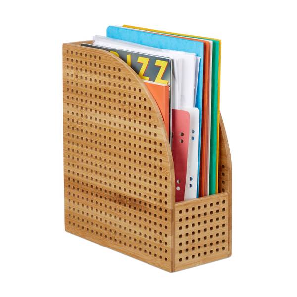 Stehsammler Bambus A4 Braun - Holzverbundwerkstoff - 12 x 31 x 27 cm