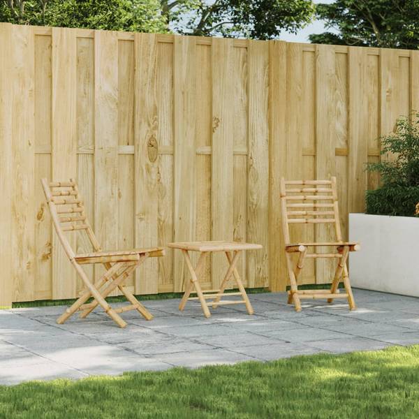 Gartenstuhl 3037825 (2er Set) Braun - Bambus - 43 x 88 x 54 cm