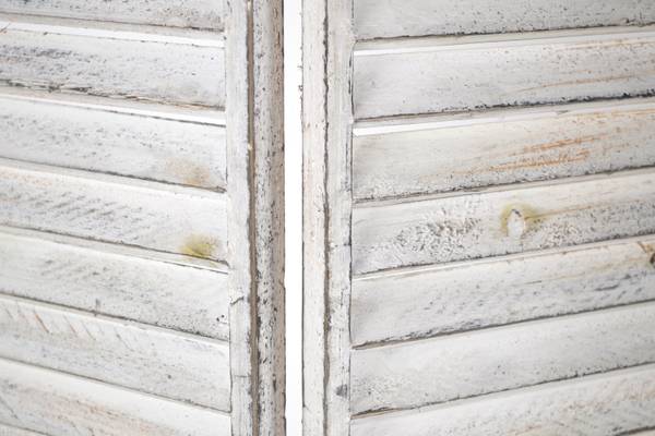 Paravent WHITEPARA90 Grau - Holzwerkstoff - 2 x 81 x 90 cm