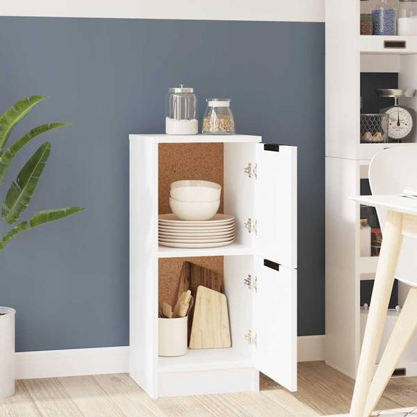 Sideboard 3015374 Weiß - Holzwerkstoff - 30 x 70 x 30 cm