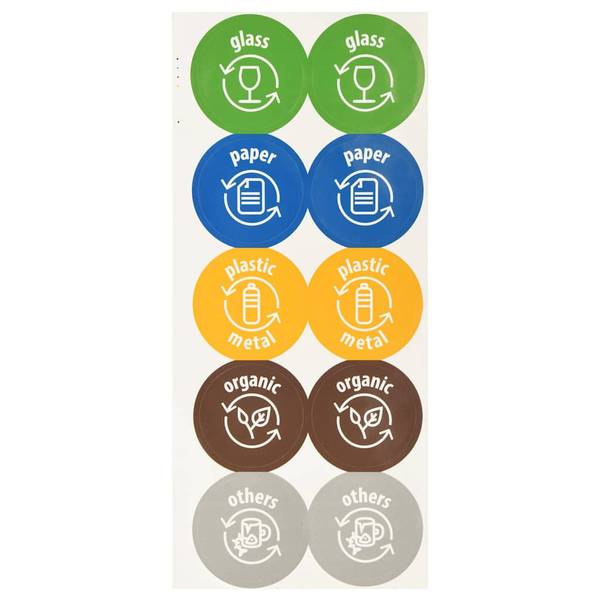 Vuilnisbak 3006309 set van 4 29 x 39 cm