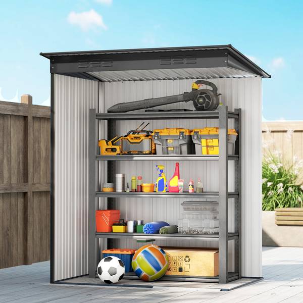 Tuinschuur 84H-456V00CG grijs - staal - 106 x 181 x 159 cm