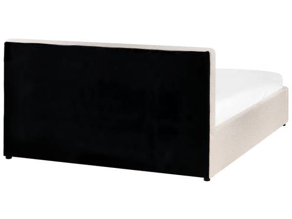 Lit double BOUSSE Blanc - Largeur de la surface de couchage : 140 cm
