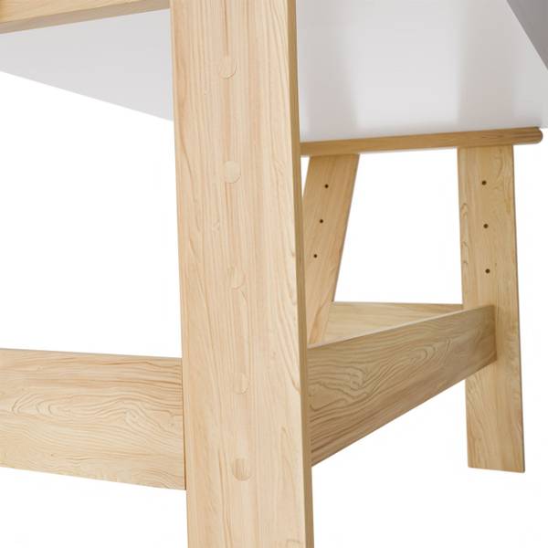 Kinderschreibtisch Fietje Plus Weiß - Holzwerkstoff - 94 x 76 x 63 cm