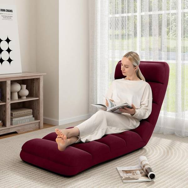 Bodenstuhl TI75103IZDE Rot - Textil - 55 x 20 x 175 cm