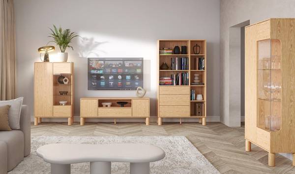 Nachttisch SANDEN Braun - Holzwerkstoff - 55 x 60 x 41 cm