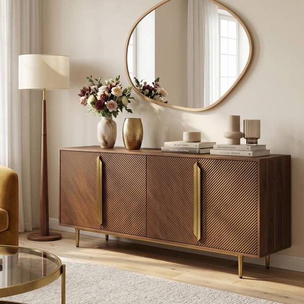 Sideboard TAGULA Braun - Mango - 180 x 75 x 45 cm