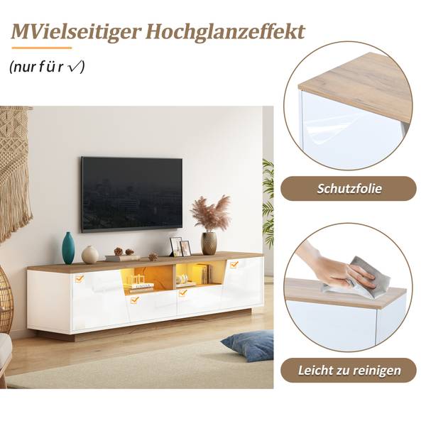 TV-meubel Astraios Ⅰ hout - wit