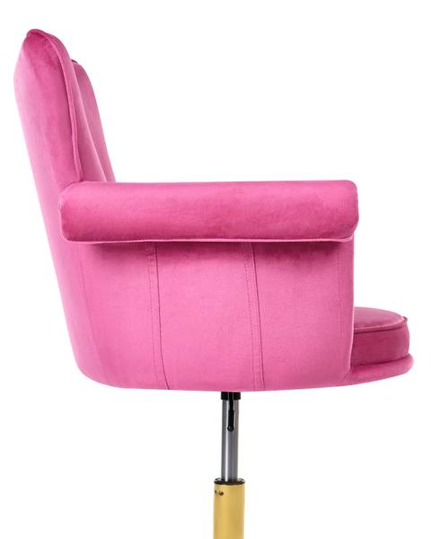 Bureaustoel VELENCIA goud - lichtpaars - roze