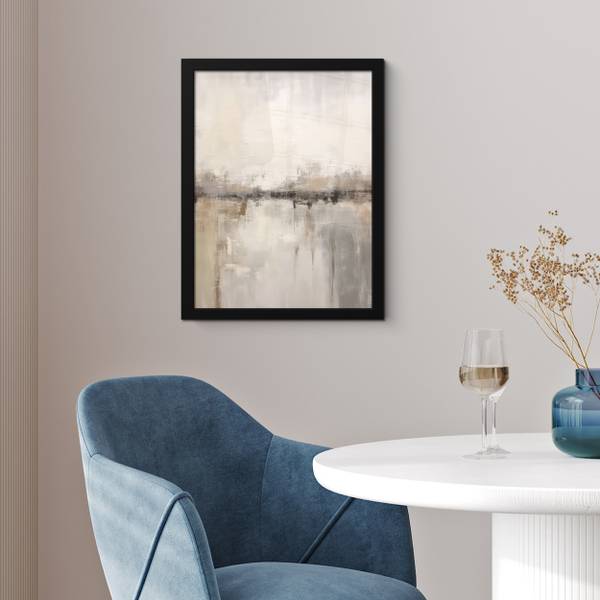 POSTER MIT RAHMEN Abstrakt 30 x 40 cm - Durchmesser: 45 cm