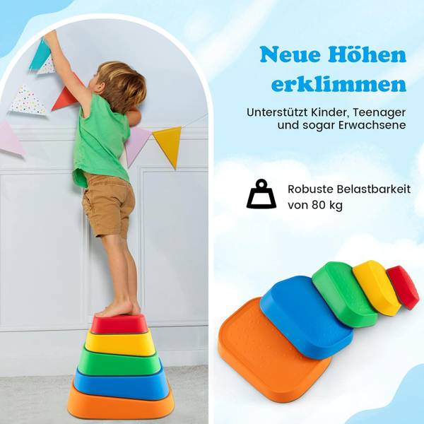 Balanciersteine GK32346OEDE(5-tlg.) Kunststoff - 27 x 28 x 37 cm