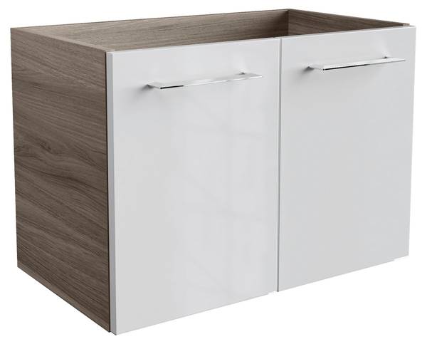 Waschtischunterschrank Lima Weiß Weiß - Holzwerkstoff - 62 x 11 x 37 cm