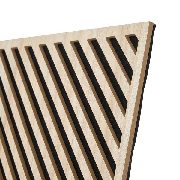 Dekorative Wandverkleidung EILEEN Braun - Holzwerkstoff - 1 x 58 x 58 cm