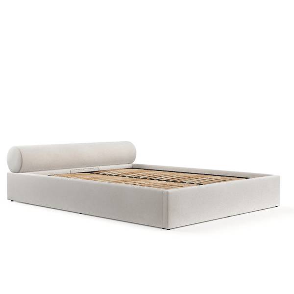 Polsterbett SOLVO mit Stauraum Paros Creme - Liegefläche Breite: 160 cm