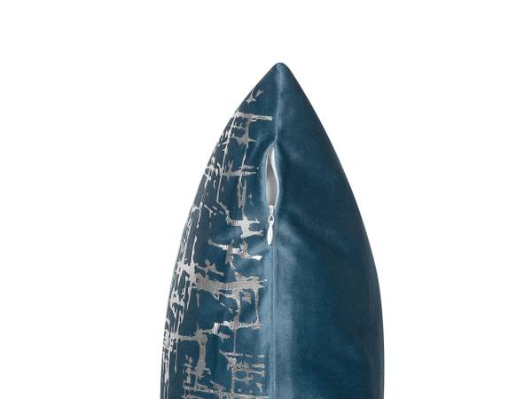 Coussin décoratif GARDENIA Bleu - Argenté