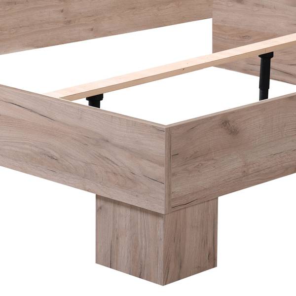 Doppelbett 2159 Braun - Holzwerkstoff - 165 x 92 x 210 cm