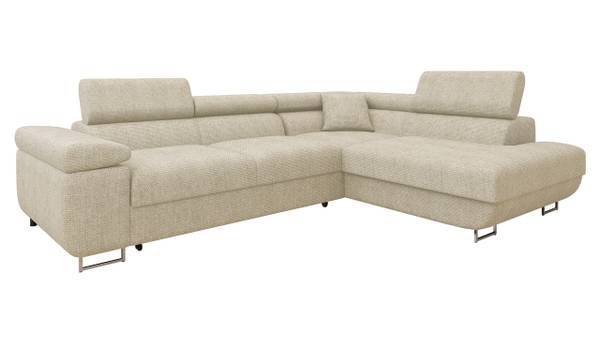 Ecksofa Torezio Premium Beige - Ecke davorstehend rechts