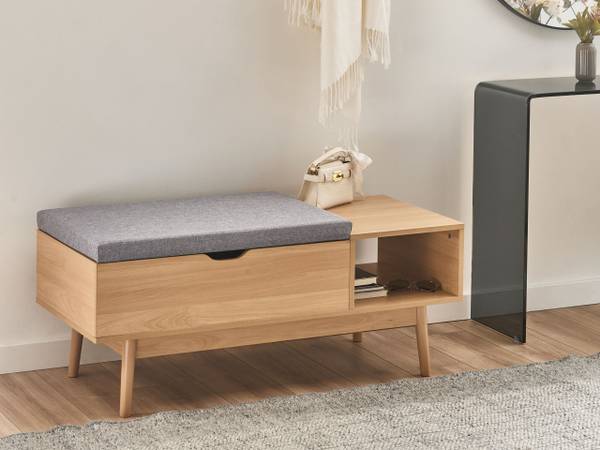 Schuhschrank BOURKE Braun - Holzwerkstoff - 110 x 43 x 46 cm
