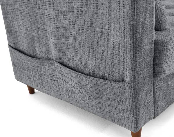 Canapé d'Angle Convertible ANNA Gris