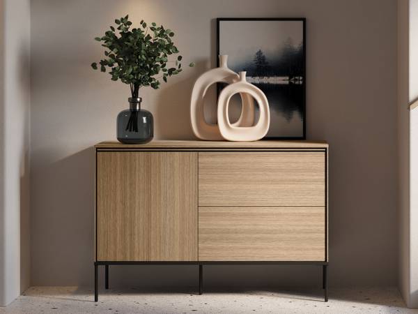 Kombikommode Visso 03 Braun - Holzwerkstoff - 127 x 85 x 41 cm