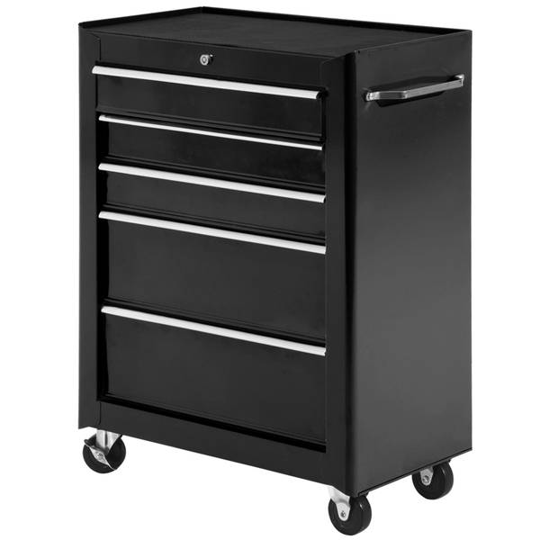 Werkstattwagen B20-004BK Schwarz - Metall - 33 x 83 x 62 cm