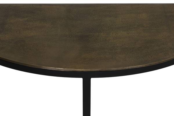 Tisch PETO Braun - Metall - 42 x 76 x 100 cm