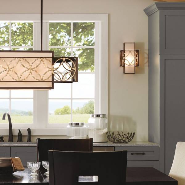 Flächenbündige Wandleuchte Remy Braun - Metall - 21 x 35 x 11 cm