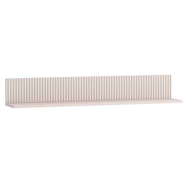 Wandplank DUNEA grijs - melamine - 120 x 18 x 20 cm