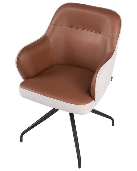 Esszimmerstuhl STOWE Beige - Schwarz - Braun
