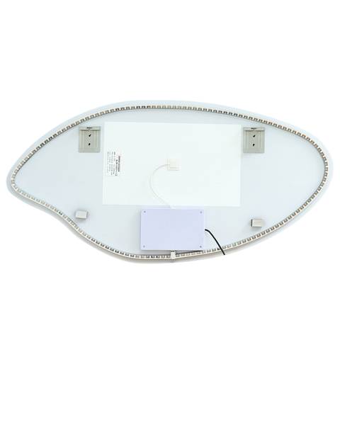 Badezimmerspiegel SOLOGNY Silber - Glas - 120 x 60 x 3 cm