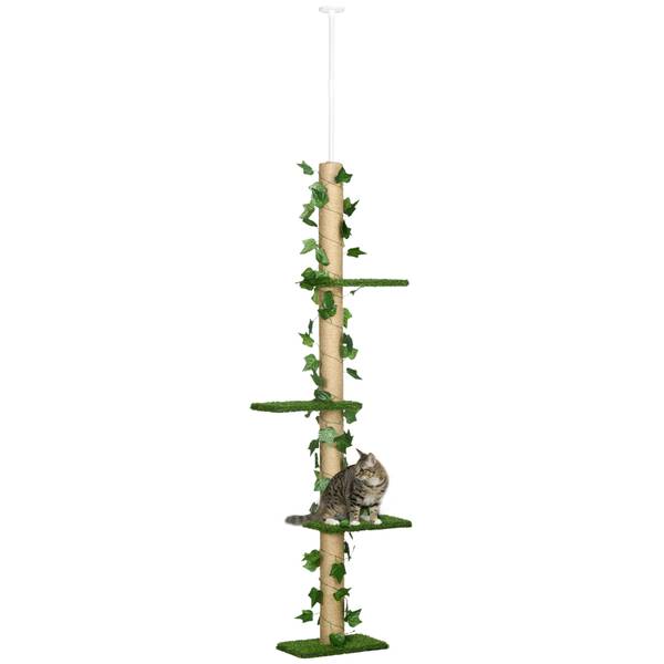 Kratzbaum CP222 Grün - Holzwerkstoff - 21 x 242 x 37 cm
