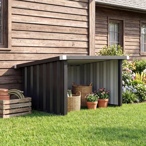 Mähroboter Garage 845-437V01CG Grau - Metall - 86 x 63 x 108 cm