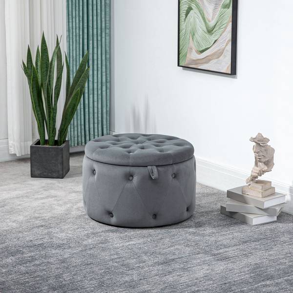 Sitzbank 838-351V00GY Grau - Kunststoff - 60 x 40 x 60 cm