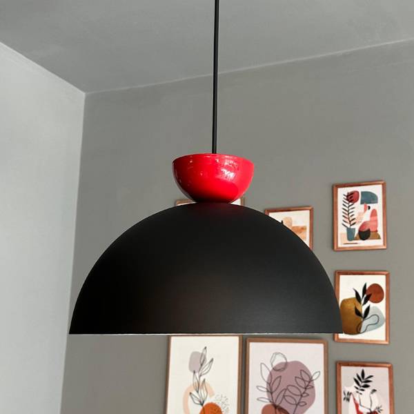 Pendelleuchte KSYimpi Schwarz - Metall - 30 x 25 x 30 cm