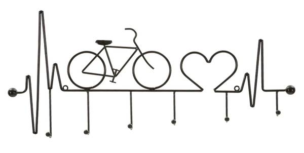Porte-manteau Bicicletta Noir - Métal - 59 x 27 x 59 cm