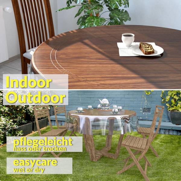 Tischdecke Schutzfolie-Klara 0,3mm 100 x 100 cm