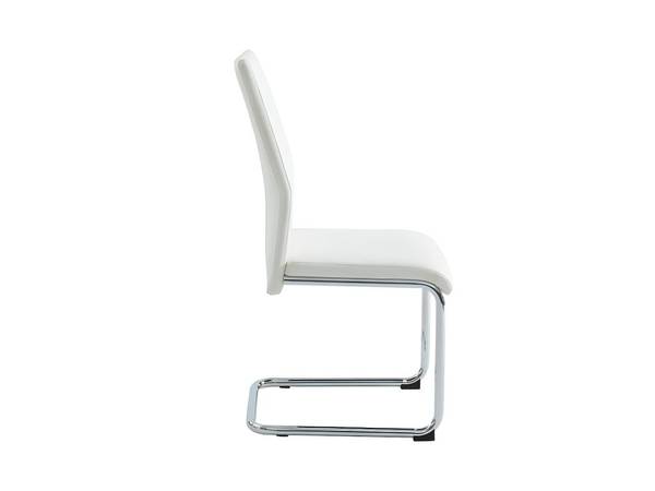 Stuhl PAULINE 4er-Set Weiß - Kunstleder - 46 x 97 x 44 cm