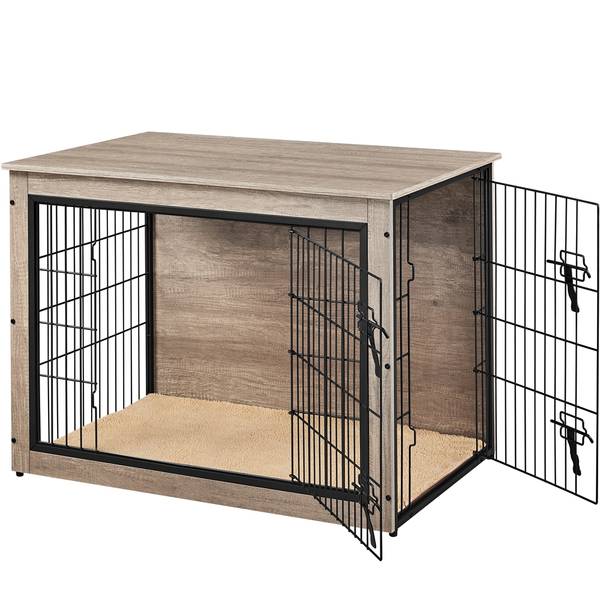 Hundetransportbox ARJ25 Grau - Metall - 65 x 68 x 96 cm